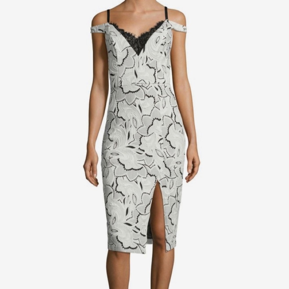 ‼️SALE‼️ABS by Allen Schwartz off shoulder Stretch Dress